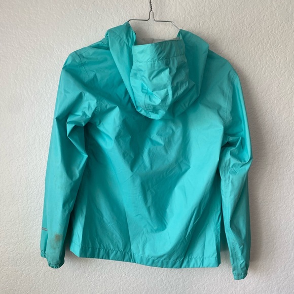 Girl’s Size Medium Turquoise North Face Dryvent Raincoat - Picture 2 of 8